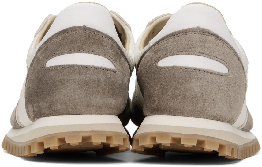 Spalwart White & Brown Marathon Trail Low Sneakers