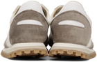 Spalwart White & Brown Marathon Trail Low Sneakers