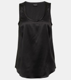 Brunello Cucinelli Silk-blend tank top