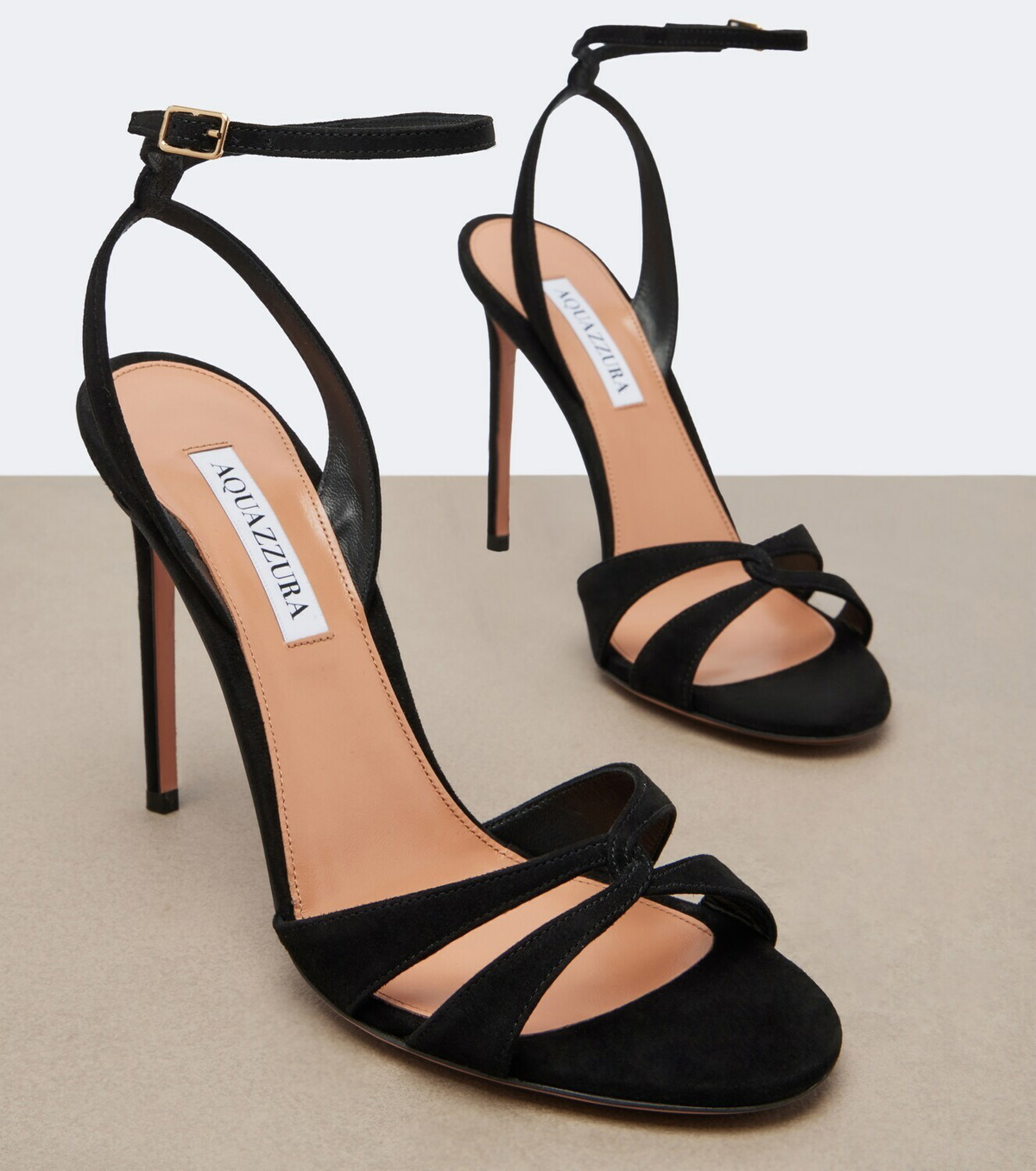 Aquazzura You and I suede sandals