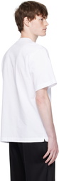 Ferragamo White Crew Neck Printed Signature T-shirt