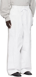 Hed Mayner Gray Painted Sweatpants