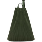 HOMME PLISSÉ ISSEY MIYAKE Green Drawstring Pleats Bag