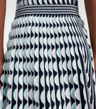 Simkhai Micah knitted scalloped midi skirt