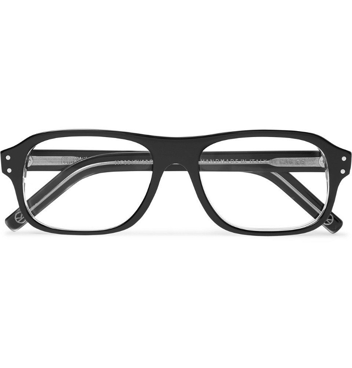 Photo: Kingsman - Cutler and Gross Rectangle-Frame Acetate Optical Glasses - Black