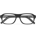 Kingsman - Cutler and Gross Rectangle-Frame Acetate Optical Glasses - Black
