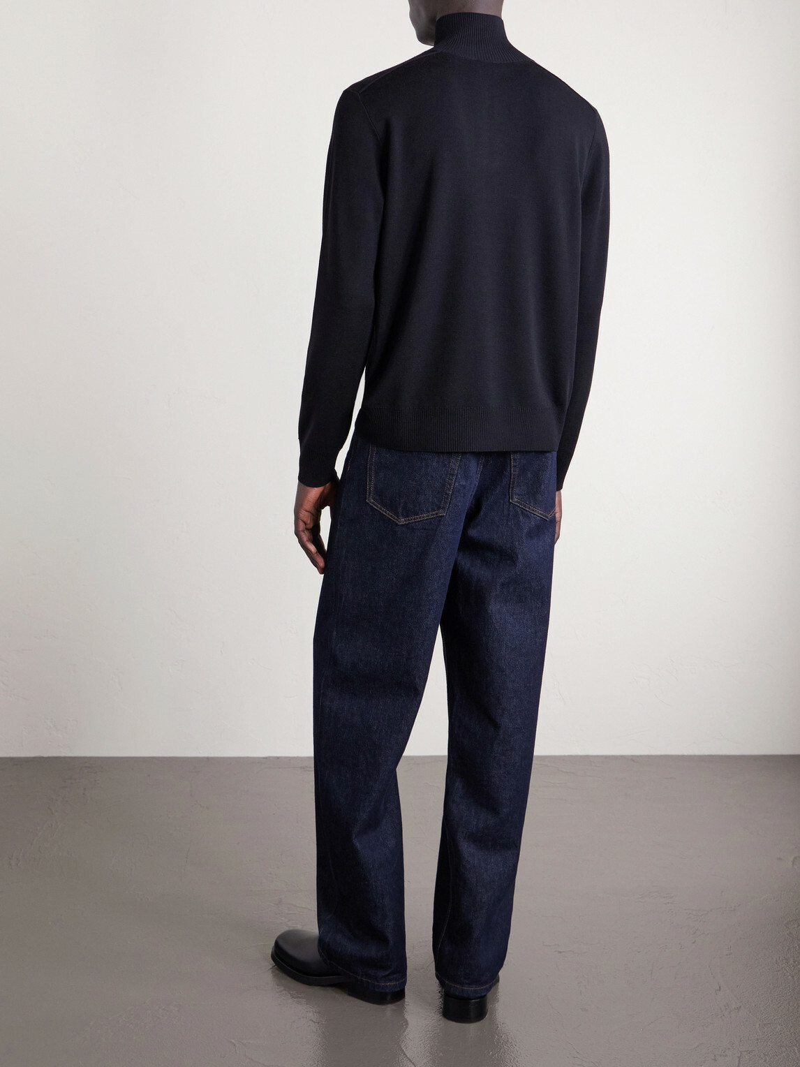 Burberry - Wool Half-Zip Sweater - Black