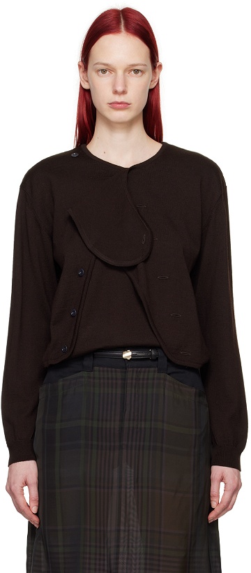 Photo: LEMAIRE Brown Layered Cardigan