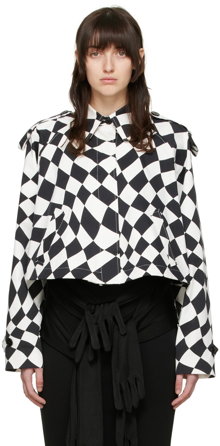 MM6 Maison Margiela Black & White Cotton Jacket MM6 Maison