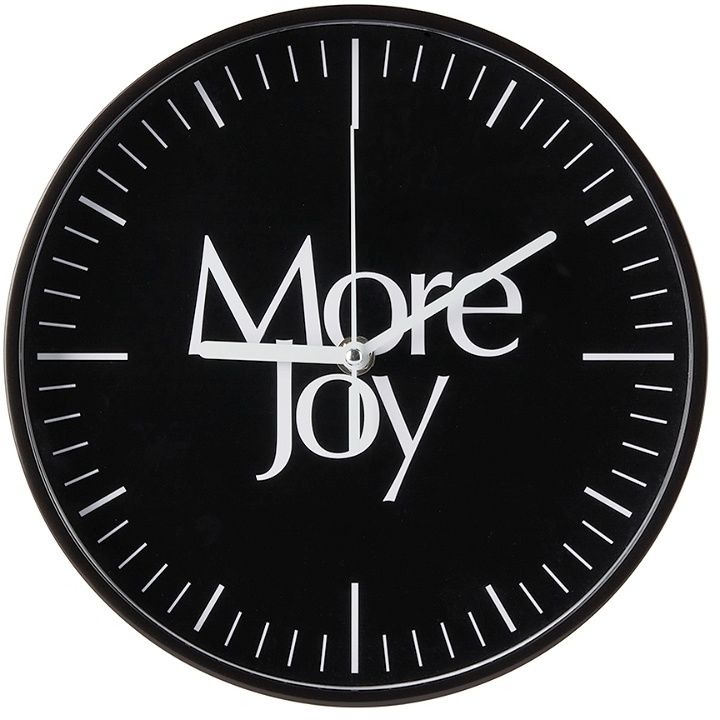Photo: More Joy Black Logo Wall Clock