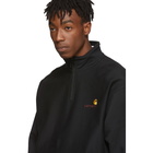 Carhartt Work In Progress Black Half-Zip American Script Sweatshirt