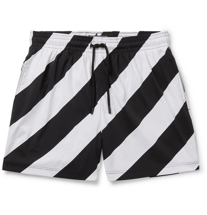 Photo: Off-White - Vilebrequin Short-Length Printed Swim Shorts - Black