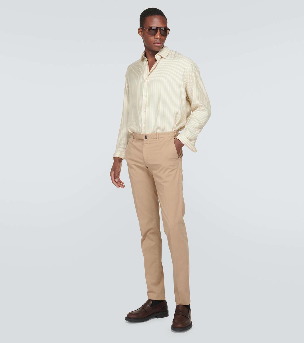 Incotex Cotton-blend slim pants Incotex