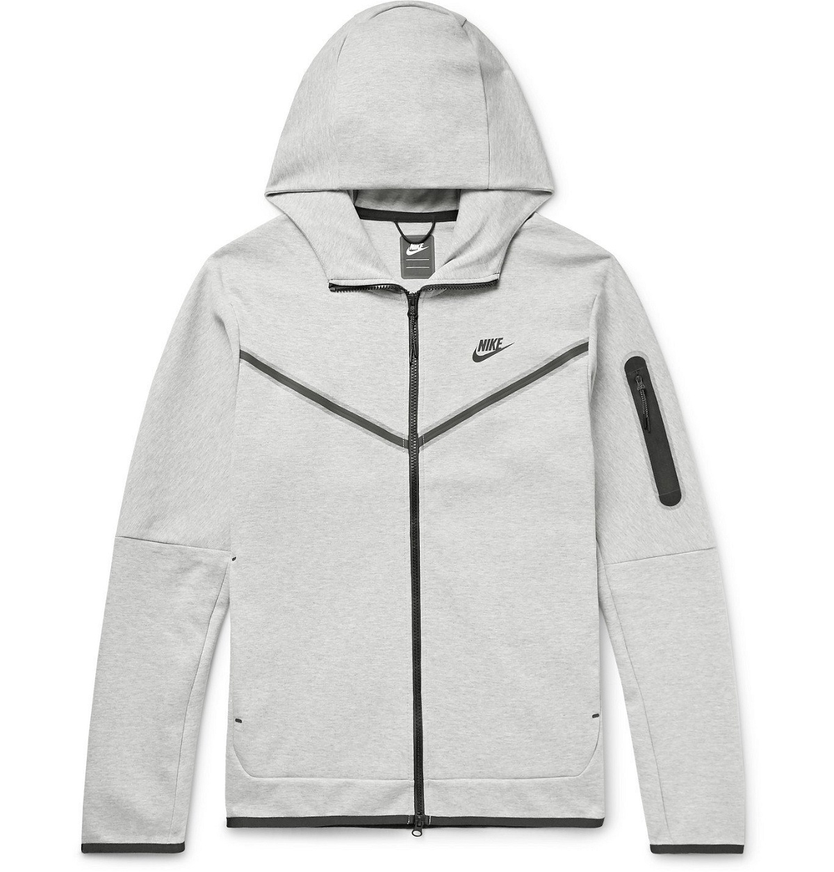 Roux studio Ongemak Nike - Sportswear Mélange Tech Fleece Zip-Up Hoodie - Gray Nike