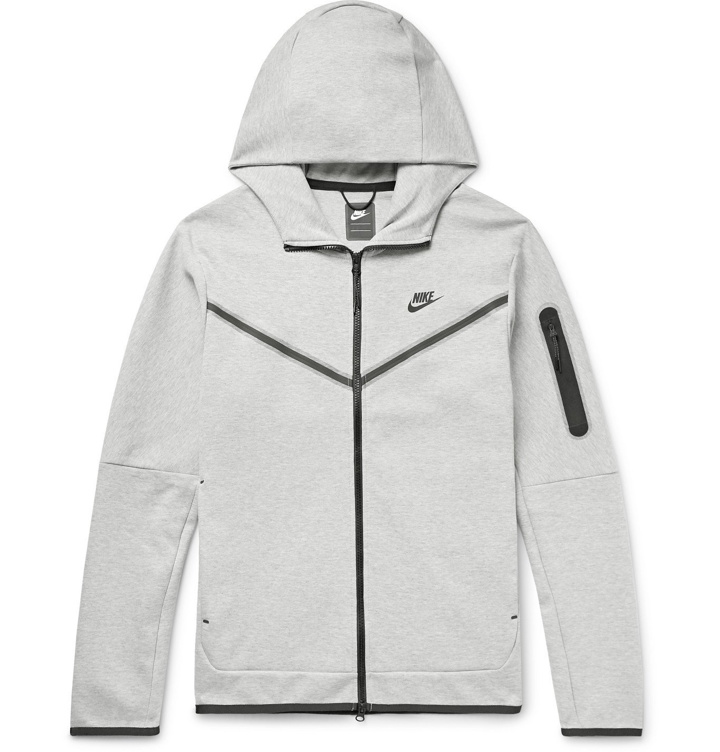 Photo: Nike - Sportswear Mélange Tech Fleece Zip-Up Hoodie - Gray