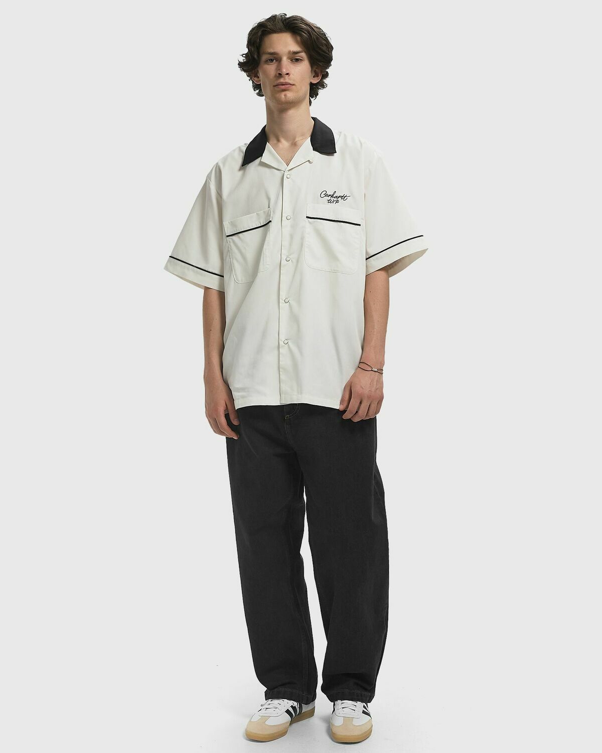 Carhartt WIP S/S Bowl Shirt White Mens Shortsleefe