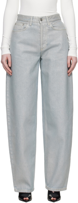 Photo: Mugler Blue Foil Jeans