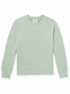 Birdwell - Jalama Logo-Embroidered Cotton-Jersey Sweatshirt - Green