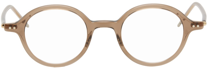 Photo: YUICHI TOYAMA. Taupe Janome Glasses