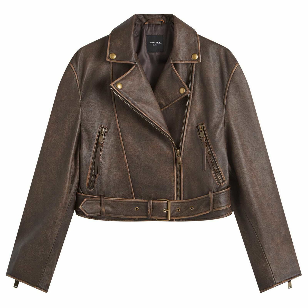 WEEKEND MAX MARA Angel Leather Jacket Weekend Max Mara