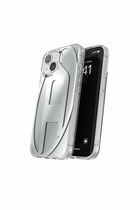 Diesel Oval D iPhone 15 Case in Silver
