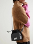 Maison Margiela - Logo-Appliquéd Full-Grain Leather and Canvas Camera Bag