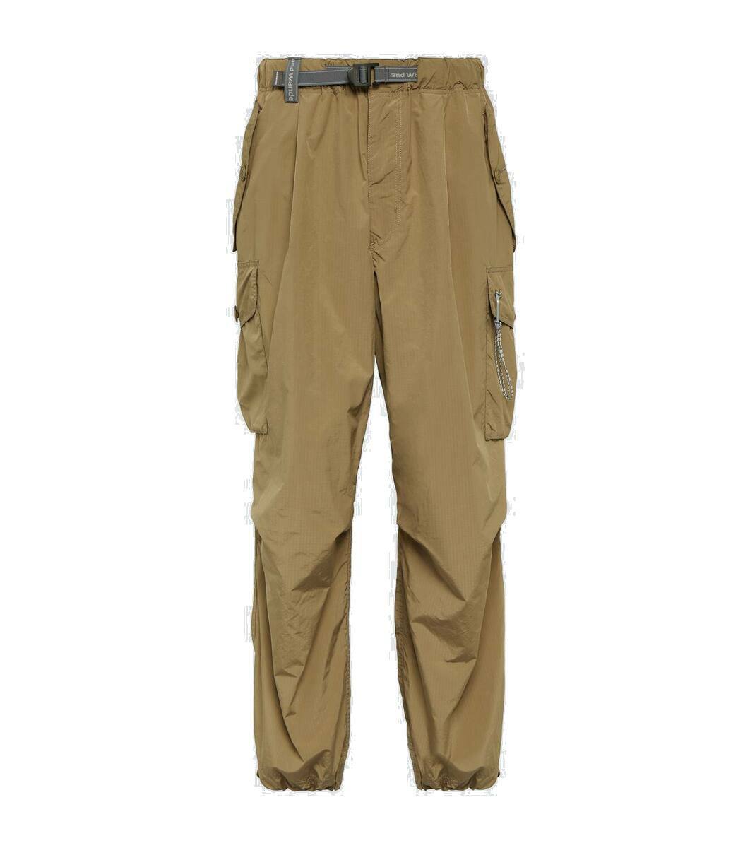 And Wander Men's Nylon Taffeta Hiker 2 Way Pants in Black and Wander