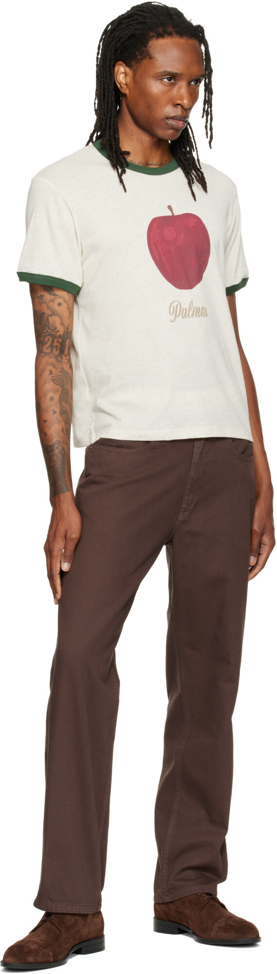 Palmes Off-White Apple Ringer T-shirt