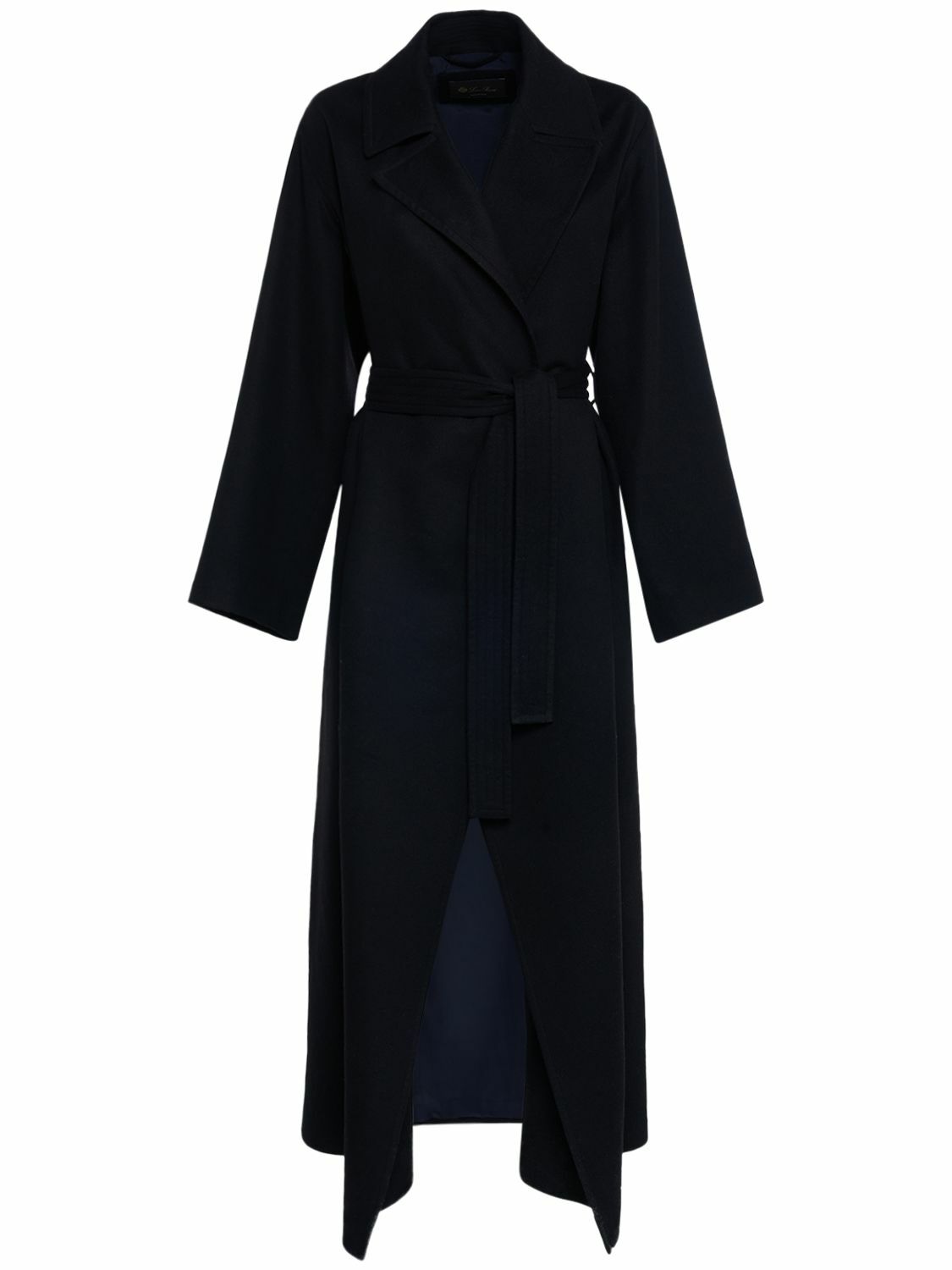 LORO PIANA - Double Breasted Cashmere Long Coat Loro Piana