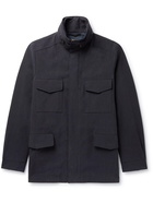 LORO PIANA - Rain System Linen Field Jacket - Blue - IT 48