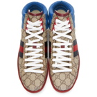 Gucci Beige GG Ace High-Top Sneakers
