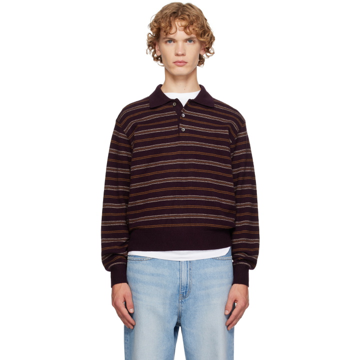Photo: Dunst Brown Collared Striped Polo