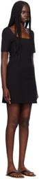 Staud Black Stern Minidress