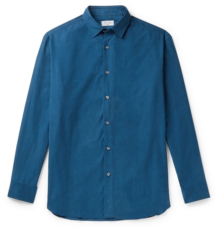 Photo: Charvet - Cotton-Corduroy Shirt - Blue