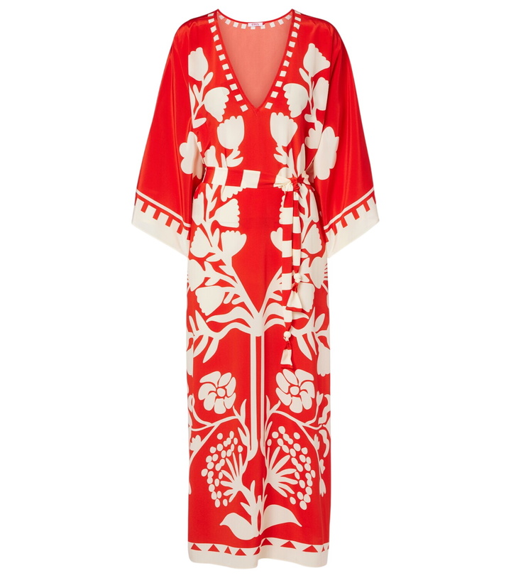 Photo: Eres Belted printed silk kaftan