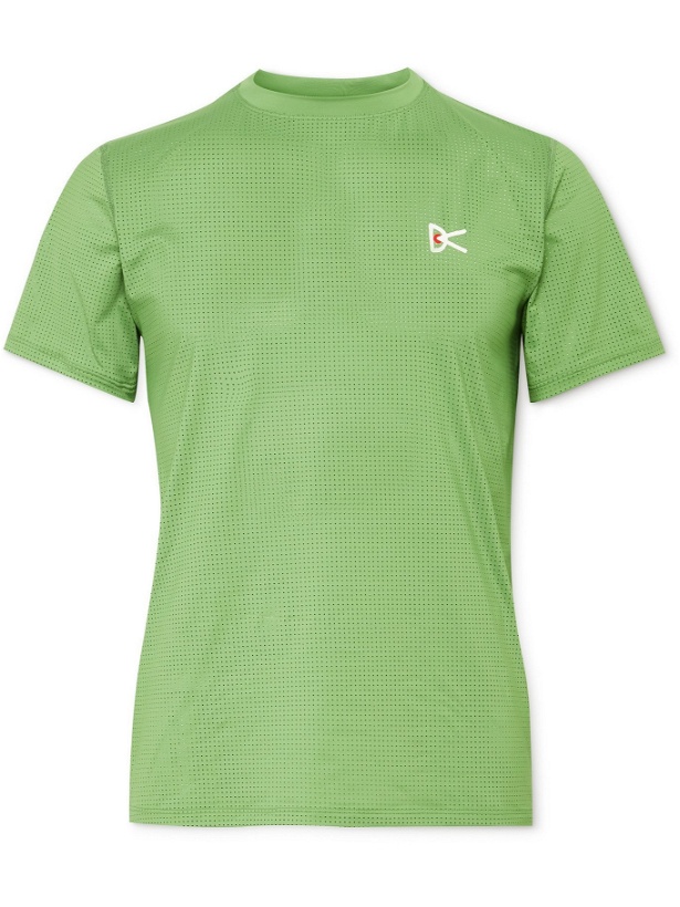 Photo: DISTRICT VISION - Slim-Fit Peace-Tech Mesh T-Shirt - Green