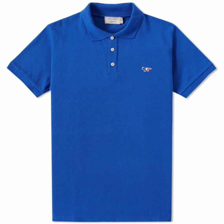 Photo: Maison Kitsun&eacute; Tricolour Fox Polo Blue