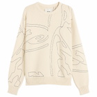 Arte Men's All Over Circle Logo Knit Jumper in Cream
