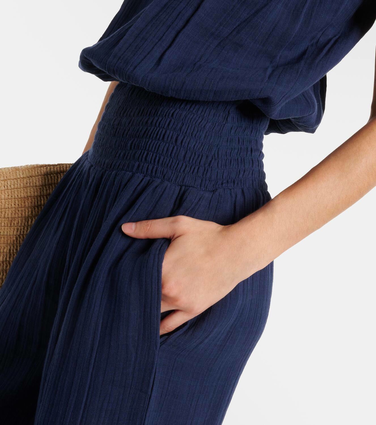 Melissa Odabash Strapless cotton jumpsuit