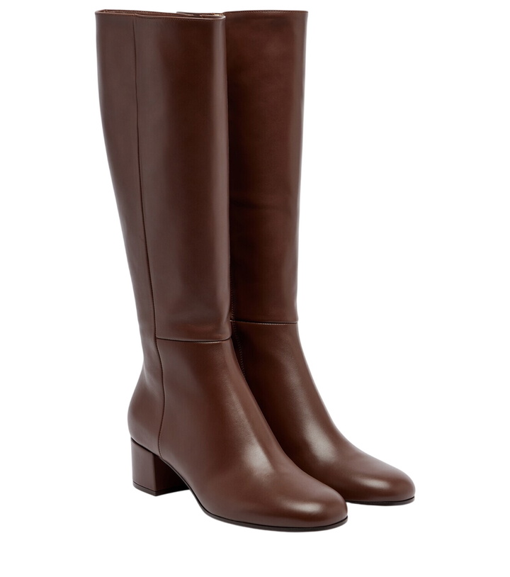 Photo: Gianvito Rossi Joelle leather knee-high boots