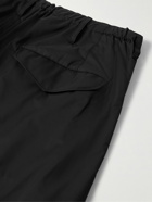 Auralee - Field Straight-Leg Laminated-Satin Trousers - Black