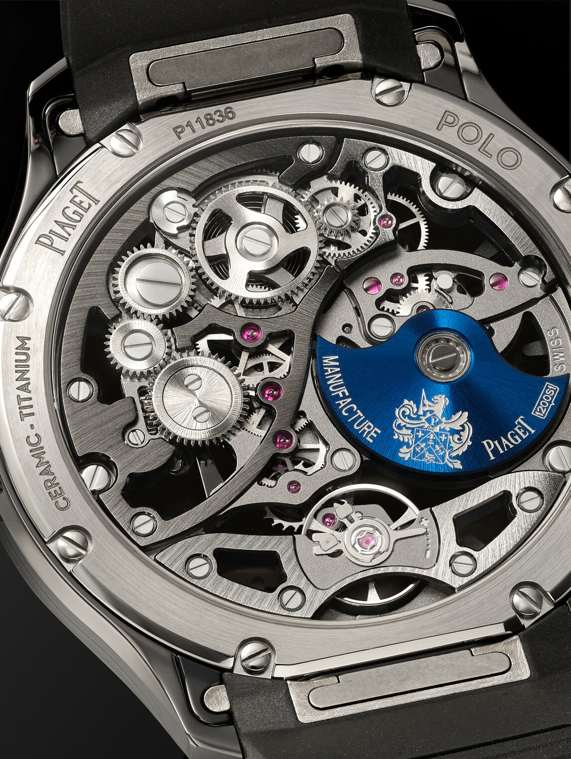 Piaget - Polo Skeleton Automatic 42mm Ceramic and Titanium Watch, Ref. No. G0A49011