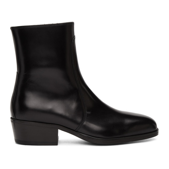 Photo: Lemaire Black Leather Zipped Boots