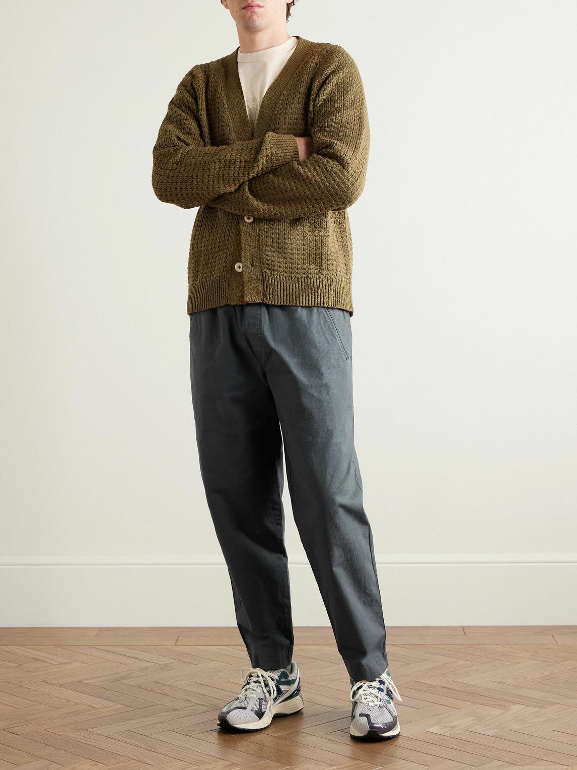 Folk - Assembly Tapered Cotton-Blend Ripstop Trousers - Gray