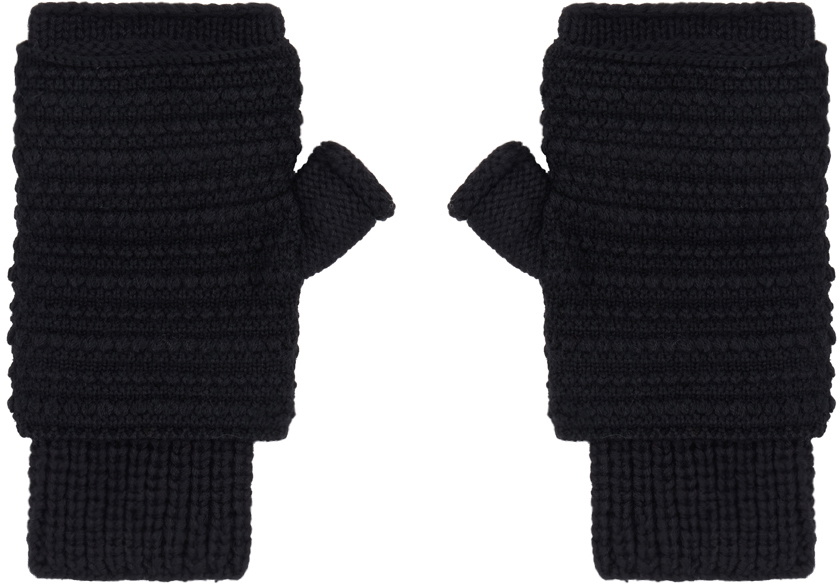 DEVOA Black Knit Gloves