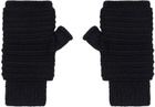 DEVOA Black Knit Gloves
