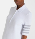 Thom Browne 4-Bar cotton piqué polo dress
