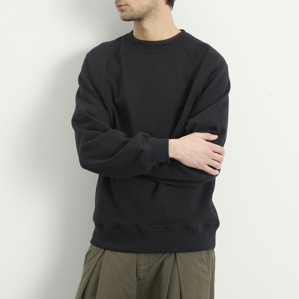 Kaptain Sunshine Men's Suvin Crewneck Sweatshirt in Black
