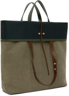 Maison Margiela Green Canvas Shopping Tote