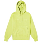 Purple Mountain Observatory Men's Core Logo Hoodie in Lime Garment Dye